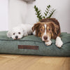 William Walker Chill Dog Cushion Dark Moss Dog Beds William Walker Silver Circle Pets 