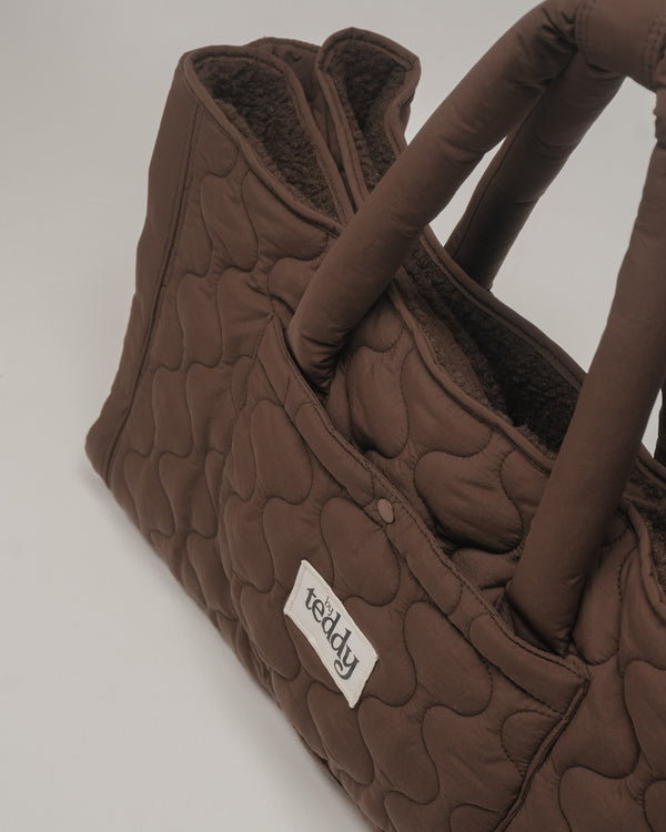 By Teddy Quilted Pet Settle Mat Tote | 2-in-1 | Sherpa