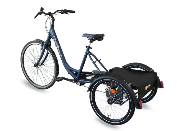 AddBike B-Back Box Pet | Tricycle Dog Bike Trailer-Pet Strollers-AddBike- Silver Circle Pets