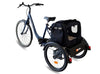AddBike B-Back Box Pet | Tricycle Dog Bike Trailer-Pet Strollers-AddBike- Silver Circle Pets