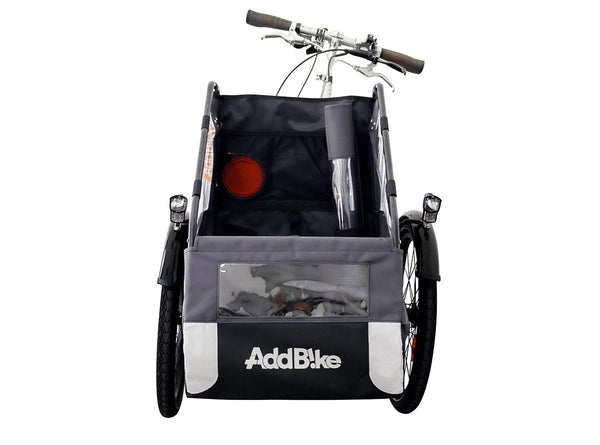 AddBike Carry'Dog Kit | Front Dog Bike Trailer-Pet Strollers-AddBike- Silver Circle Pets