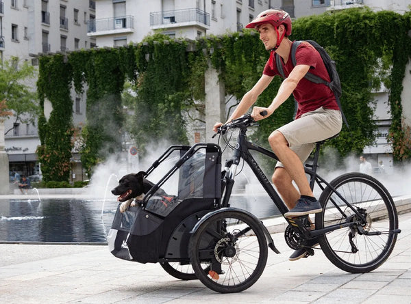 AddBike Carry'Dog Kit | Front Dog Bike Trailer-Pet Strollers-AddBike- Silver Circle Pets