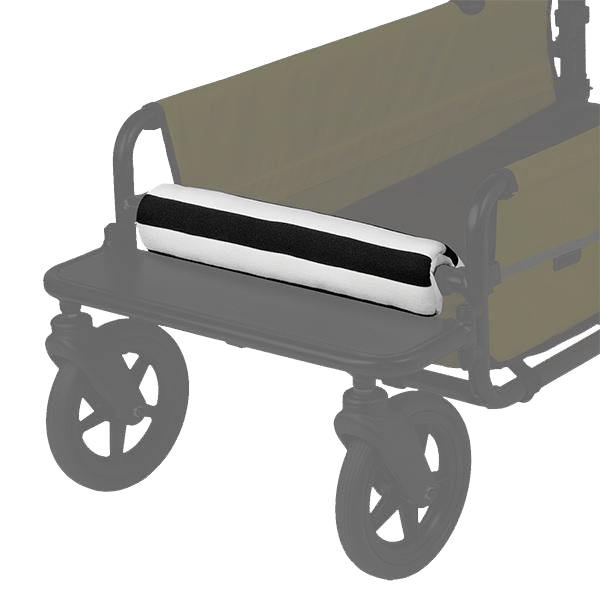 AirBuggy Cube Carriage Front Bar Cushion | Chin & Paw Rest-Pet Stroller Accessory-AirBuggy- Silver Circle Pets