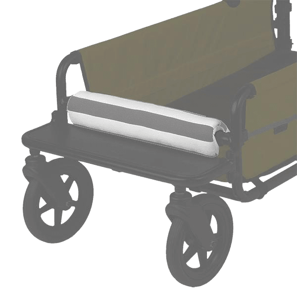 AirBuggy Cube Carriage Front Bar Cushion | Chin & Paw Rest-Pet Stroller Accessory-AirBuggy- Silver Circle Pets