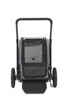 AirBuggy Cube Carriage Pet Cart | Integrated Ramp | Modular Roof-Pet Stroller-AirBuggy- Silver Circle Pets
