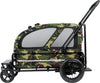 AirBuggy Cube Carriage Pet Cart | Integrated Ramp | Modular Roof-Pet Stroller-AirBuggy- Silver Circle Pets