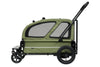 AirBuggy Cube Carriage Pet Cart | Integrated Ramp | Modular Roof-Pet Stroller-AirBuggy- Silver Circle Pets
