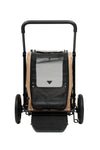 AirBuggy Cube Carriage Pet Cart | Integrated Ramp | Modular Roof-Pet Stroller-AirBuggy- Silver Circle Pets