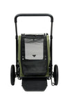 AirBuggy Cube Carriage Pet Cart | Integrated Ramp | Modular Roof-Pet Stroller-AirBuggy- Silver Circle Pets