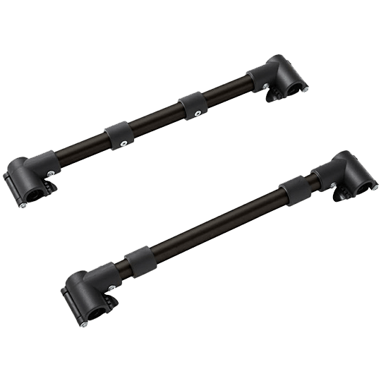 AirBuggy DOME 2 & 3 Mounting Adapter | Cot Frame Attachment Set-Pet Stroller Accessory-AirBuggy- Silver Circle Pets