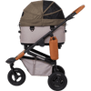 AirBuggy DOME 3 Brake Pet Stroller & Travel System | Handbrake | Slim Fold-Pet Stroller-AirBuggy- Silver Circle Pets