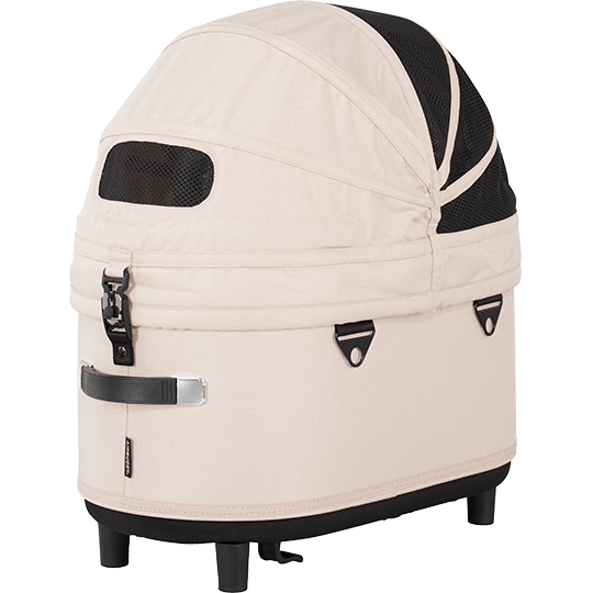 AirBuggy DOME 3 Brake Pet Stroller & Travel System | Handbrake | Slim Fold-Pet Stroller-AirBuggy- Silver Circle Pets