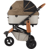 AirBuggy DOME 3 Brake Pet Stroller & Travel System | Handbrake | Slim Fold-Pet Stroller-AirBuggy- Silver Circle Pets