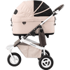 AirBuggy DOME 3 Brake Pet Stroller & Travel System | Handbrake | Slim Fold-Pet Stroller-AirBuggy- Silver Circle Pets