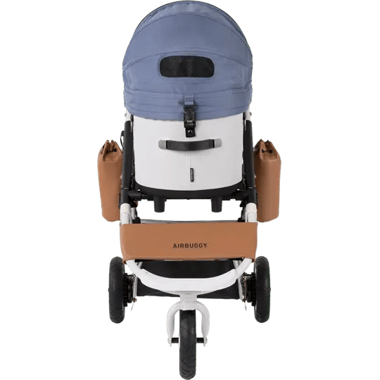 AirBuggy DOME 3 Brake Pet Stroller & Travel System | Handbrake | Slim Fold-Pet Stroller-AirBuggy- Silver Circle Pets