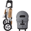 AirBuggy DOME 3 Brake Pet Stroller & Travel System | Handbrake | Slim Fold-Pet Stroller-AirBuggy- Silver Circle Pets