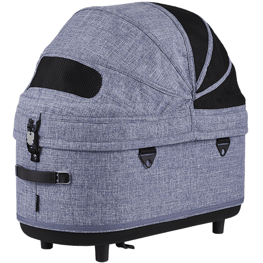 AirBuggy DOME 3 Brake Pet Stroller & Travel System | Handbrake | Slim Fold-Pet Stroller-AirBuggy- Silver Circle Pets