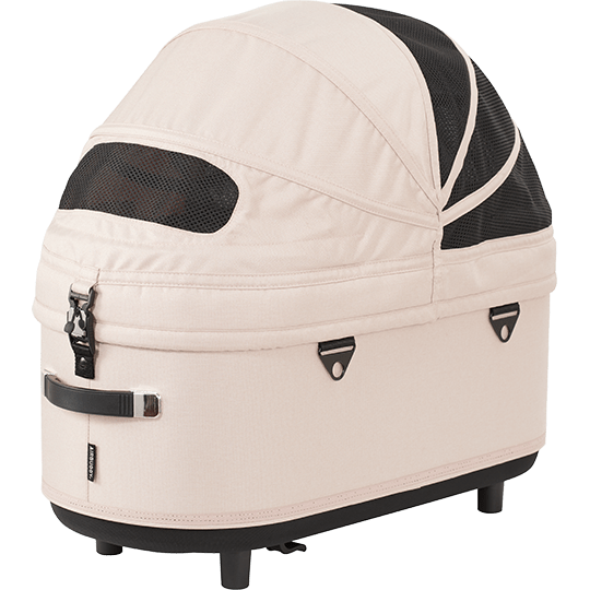 AirBuggy DOME 3 Brake Pet Stroller & Travel System | Handbrake | Slim Fold-Pet Stroller-AirBuggy- Silver Circle Pets