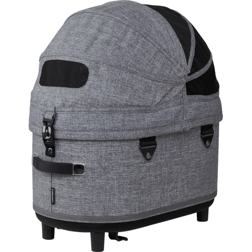 AirBuggy DOME 3 Brake Pet Stroller & Travel System | Handbrake | Slim Fold-Pet Stroller-AirBuggy- Silver Circle Pets