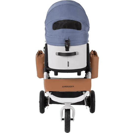 AirBuggy DOME 3 Brake Pet Stroller & Travel System | Handbrake | Slim Fold-Pet Stroller-AirBuggy- Silver Circle Pets