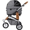AirBuggy DOME 3 Brake Pet Stroller & Travel System | Handbrake | Slim Fold-Pet Stroller-AirBuggy- Silver Circle Pets
