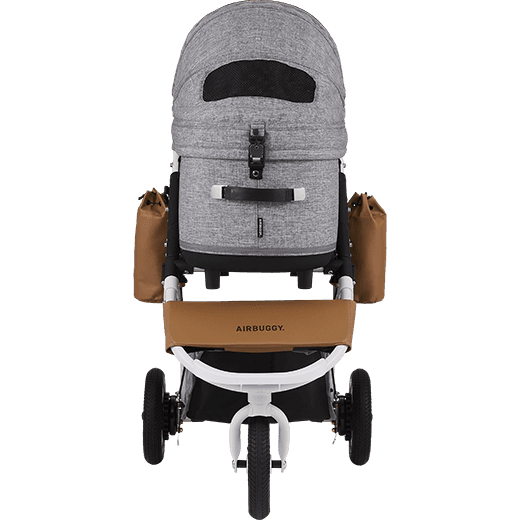 AirBuggy DOME 3 Brake Pet Stroller & Travel System | Handbrake | Slim Fold-Pet Stroller-AirBuggy- Silver Circle Pets