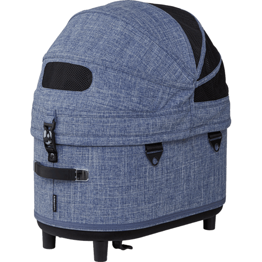 AirBuggy DOME 3 Brake Pet Stroller & Travel System | Handbrake | Slim Fold-Pet Stroller-AirBuggy- Silver Circle Pets