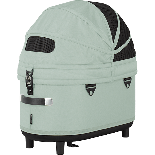 AirBuggy DOME 3 Brake Pet Stroller & Travel System | Handbrake | Slim Fold-Pet Stroller-AirBuggy- Silver Circle Pets