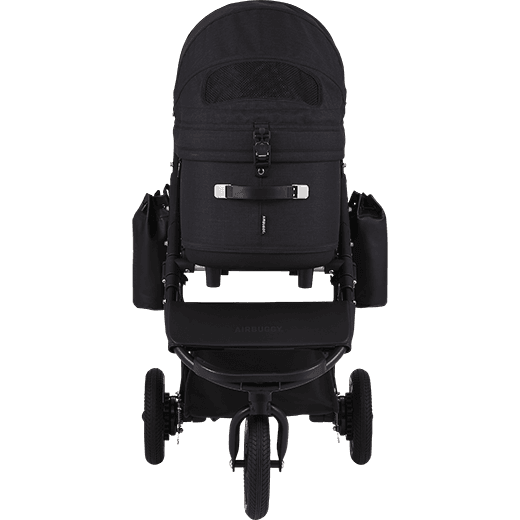 AirBuggy DOME 3 Brake Pet Stroller & Travel System | Handbrake | Slim Fold-Pet Stroller-AirBuggy- Silver Circle Pets