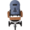AirBuggy DOME 3 Brake Pet Stroller & Travel System | Handbrake | Slim Fold-Pet Stroller-AirBuggy- Silver Circle Pets