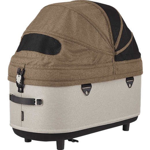 AirBuggy DOME 3 Brake Pet Stroller & Travel System | Handbrake | Slim Fold-Pet Stroller-AirBuggy- Silver Circle Pets