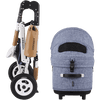 AirBuggy DOME 3 Brake Pet Stroller & Travel System | Handbrake | Slim Fold-Pet Stroller-AirBuggy- Silver Circle Pets