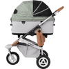 AirBuggy DOME 3 Brake Pet Stroller & Travel System | Handbrake | Slim Fold-Pet Stroller-AirBuggy- Silver Circle Pets