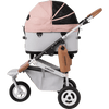 AirBuggy DOME 3 Brake Pet Stroller & Travel System | Handbrake | Slim Fold-Pet Stroller-AirBuggy- Silver Circle Pets