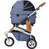 AirBuggy DOME 3 Brake Pet Stroller & Travel System | Handbrake | Slim Fold-Pet Stroller-AirBuggy- Silver Circle Pets