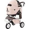 AirBuggy DOME 3 Brake Pet Stroller & Travel System | Handbrake | Slim Fold-Pet Stroller-AirBuggy- Silver Circle Pets