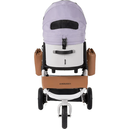 AirBuggy DOME 3 Brake Pet Stroller & Travel System | Handbrake | Slim Fold-Pet Stroller-AirBuggy- Silver Circle Pets