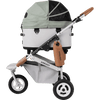 AirBuggy DOME 3 Brake Pet Stroller & Travel System | Handbrake | Slim Fold-Pet Stroller-AirBuggy- Silver Circle Pets