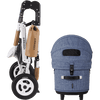 AirBuggy DOME 3 Brake Pet Stroller & Travel System | Handbrake | Slim Fold-Pet Stroller-AirBuggy- Silver Circle Pets