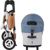 AirBuggy DOME 3 Brake Pet Stroller & Travel System | Handbrake | Slim Fold-Pet Stroller-AirBuggy- Silver Circle Pets