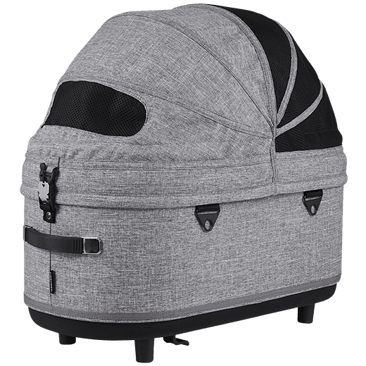 AirBuggy DOME 3 Brake Pet Stroller & Travel System | Handbrake | Slim Fold-Pet Stroller-AirBuggy- Silver Circle Pets