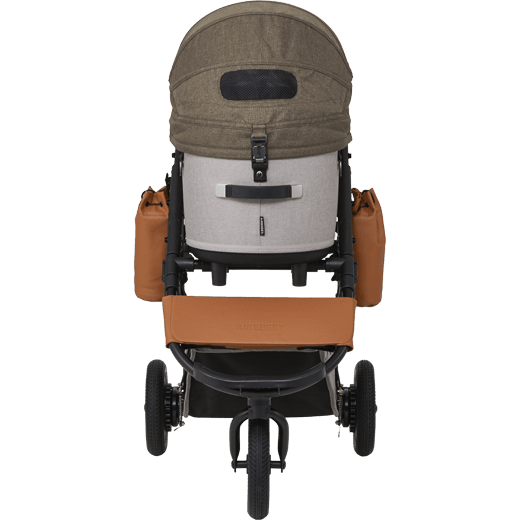 AirBuggy DOME 3 Brake Pet Stroller & Travel System | Handbrake | Slim Fold-Pet Stroller-AirBuggy- Silver Circle Pets