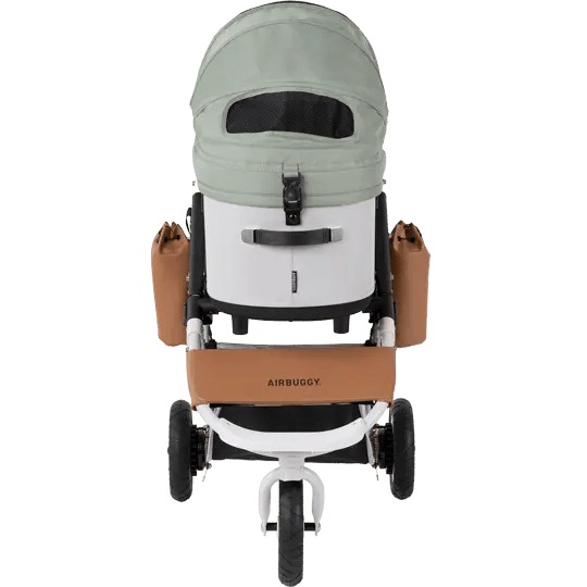 AirBuggy DOME 3 Brake Pet Stroller & Travel System | Handbrake | Slim Fold-Pet Stroller-AirBuggy- Silver Circle Pets