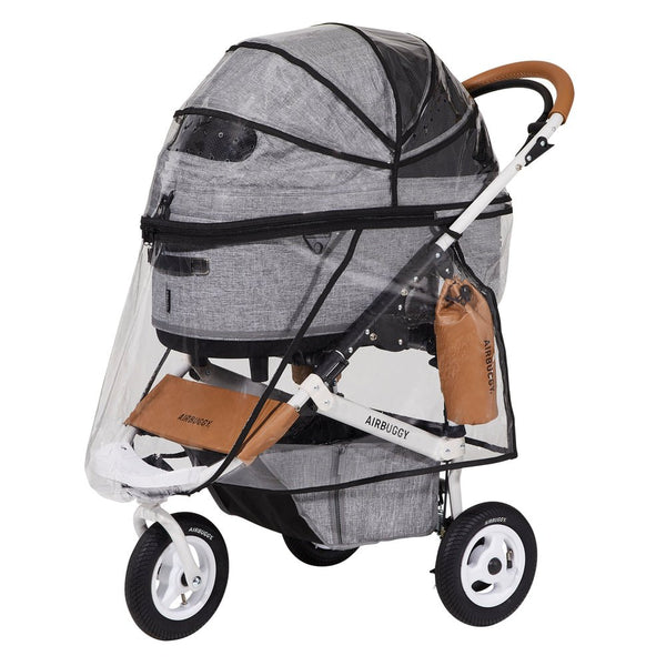 AirBuggy DOME 3 Pet Stroller Rain Cover-Rain Cover-AirBuggy- Silver Circle Pets