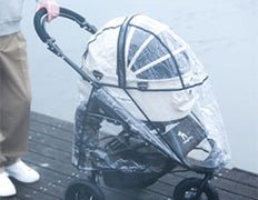 AirBuggy DOME 3 Pet Stroller Rain Cover-Rain Cover-AirBuggy- Silver Circle Pets