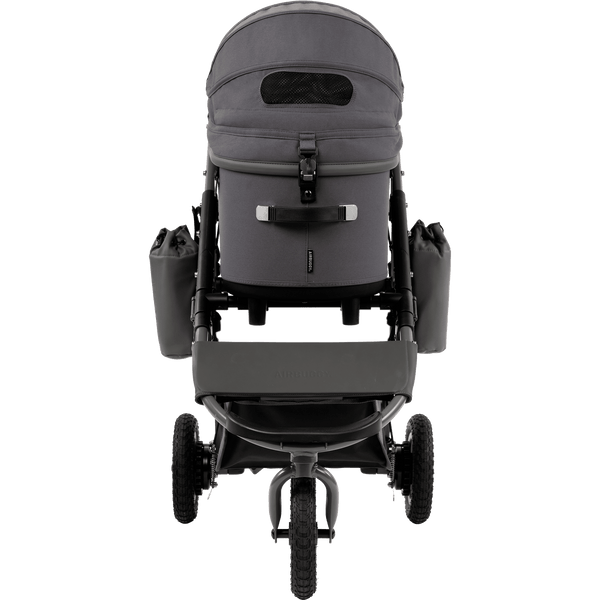 AirBuggy DOME 3 Premier Pet Stroller & Travel System | Self-Standing | Slim Fold-Pet Stroller-AirBuggy- Silver Circle Pets