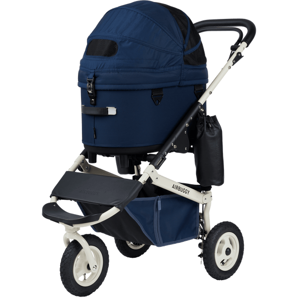 AirBuggy DOME 3 Premier Pet Stroller & Travel System | Self-Standing | Slim Fold-Pet Stroller-AirBuggy- Silver Circle Pets