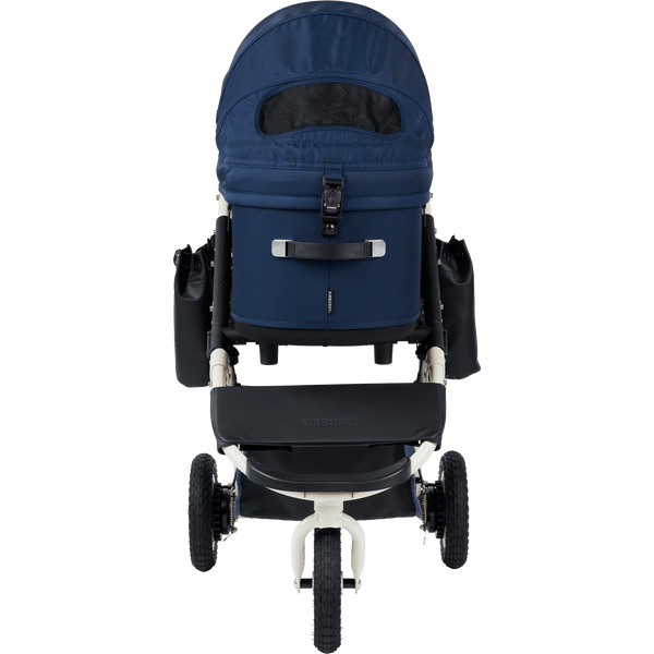 AirBuggy DOME 3 Premier Pet Stroller & Travel System | Self-Standing | Slim Fold-Pet Stroller-AirBuggy- Silver Circle Pets