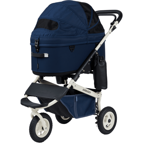 AirBuggy DOME 3 Premier Pet Stroller & Travel System | Self-Standing | Slim Fold-Pet Stroller-AirBuggy- Silver Circle Pets