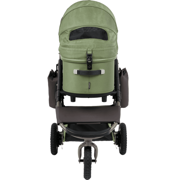 AirBuggy DOME 3 Premier Pet Stroller & Travel System | Self-Standing | Slim Fold-Pet Stroller-AirBuggy- Silver Circle Pets